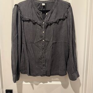 Old Navy Charcoal Button Down Shirt